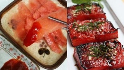 수박 스테이크, 수박 회까지 등장 ‘고급 호텔 요리 안 부러워’