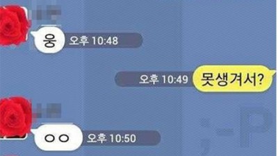 맞는 말이지만 슬픈 문자  내가 왜 싫은데!!!