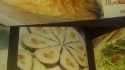중국 식당의 한국 음식 메뉴  황당 메뉴 표기