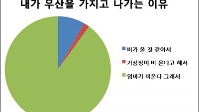 우산을 가지고 나가는 이유 공개 기상청 보다 정확한 것은?