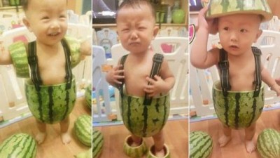 “더울 때 입어요!”… ‘수박옷’ 중국서 인기
