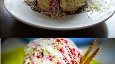 스파게티 아이스크림 “대체 어디서 팔아요? ”