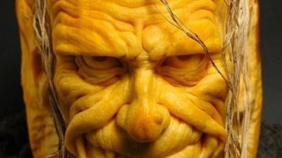 마녀 얼굴 호박, ‘할로윈데이라고 해도 너무 섬뜩해’