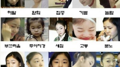 21가지 표정 지도, 김연아 버전 인기 폭발