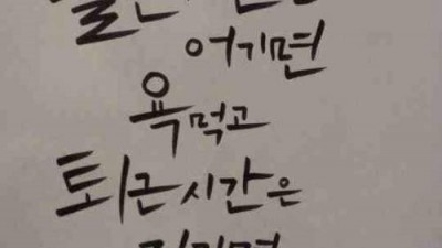직장인의 일침