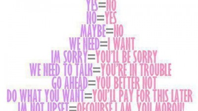 Woman`s language