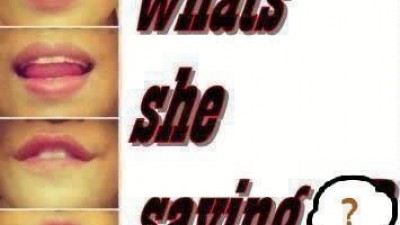 What she saying?